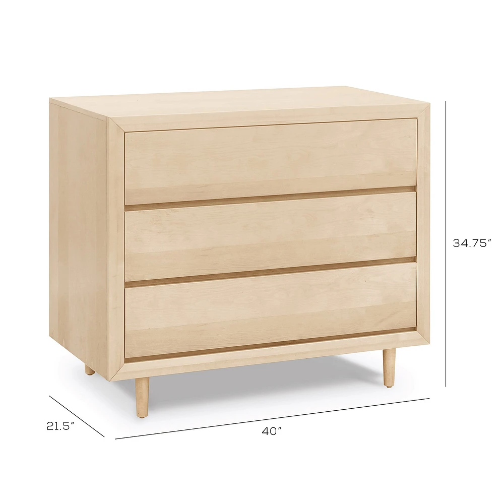 Nifty 3-Drawer Dresser - Natural Birch