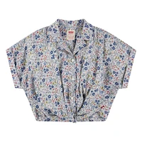 Printed Twist Button Top 7-16