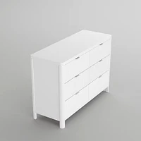 Commode 6 Tiroirs Milano - Blanc