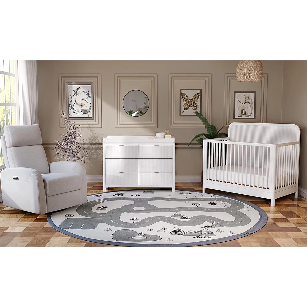 Commode 6 Tiroirs Milano - Blanc