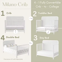 Couchette Convertible Milano - Blanc