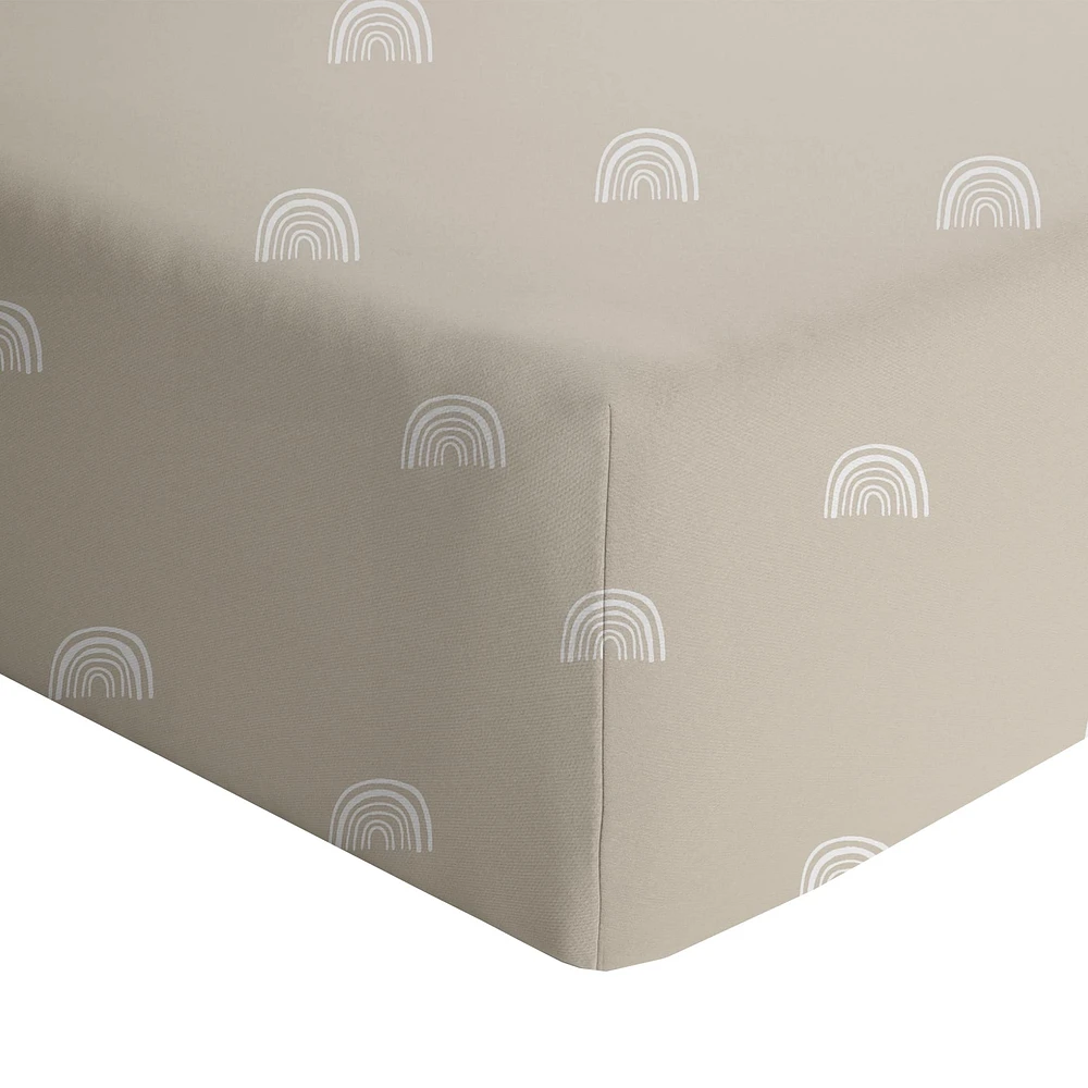 Crib Fitted Sheet - Rainbow