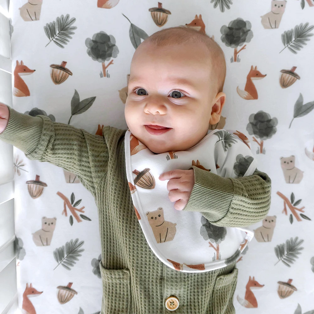 Drap Contour pour Lit de Bébé - Forêt