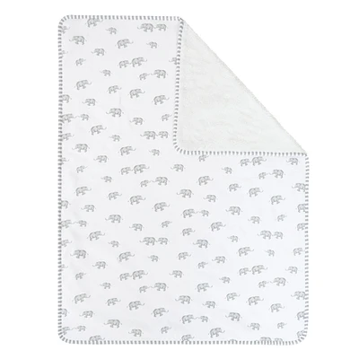 Jersey Sherpa Blanket - Grey Elephant