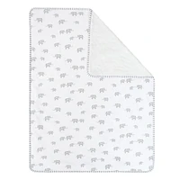 Jersey Sherpa Blanket - Grey Elephant