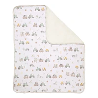 Jersey Sherpa Blanket - Tractor Ride