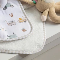 Jersey Sherpa Blanket - Tractor Ride