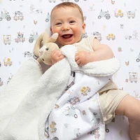 Jersey Sherpa Blanket - Tractor Ride