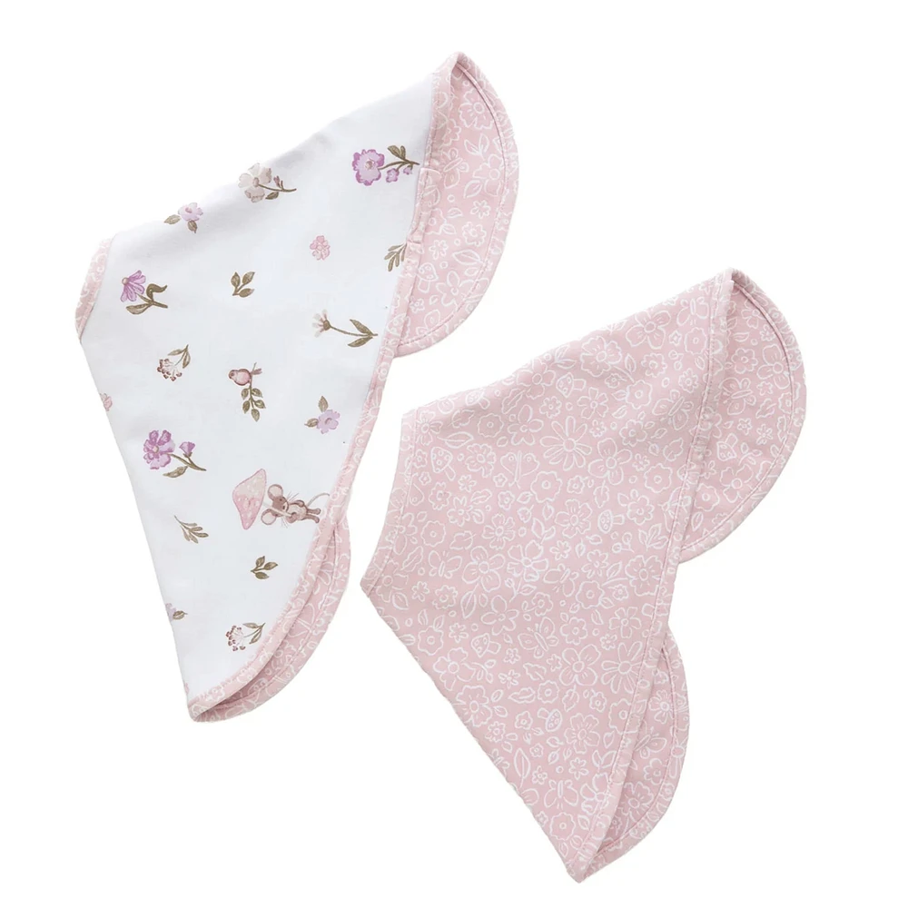 2-pack Burp Cloth - Mushroom House