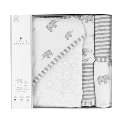 Bath Gift Set 5 Pieces - Grey Elephant