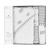 Bath Gift Set 5 Pieces - Grey Elephant