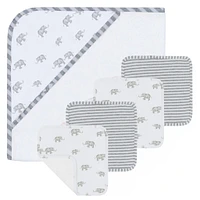 Bath Gift Set 5 Pieces - Grey Elephant