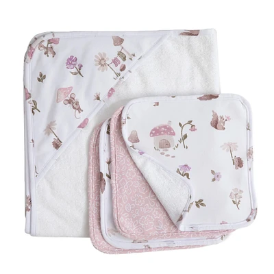 5 Pieces Bath Gift Set - Mushroom House