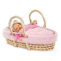 Braided Basket Pink  Plush 