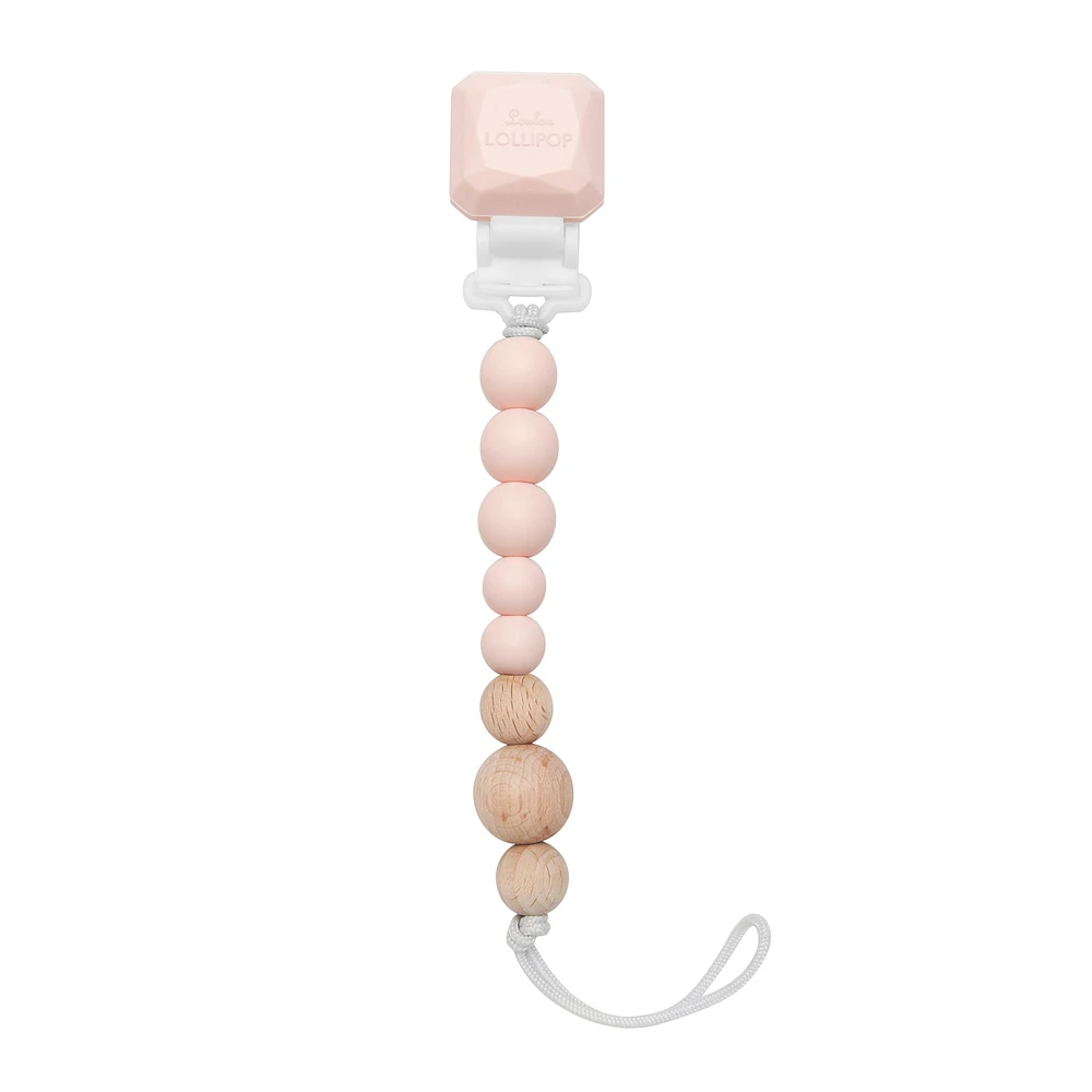 Silicone Pacifier Clip - Pink