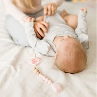 Silicone Pacifier Clip - Pink 