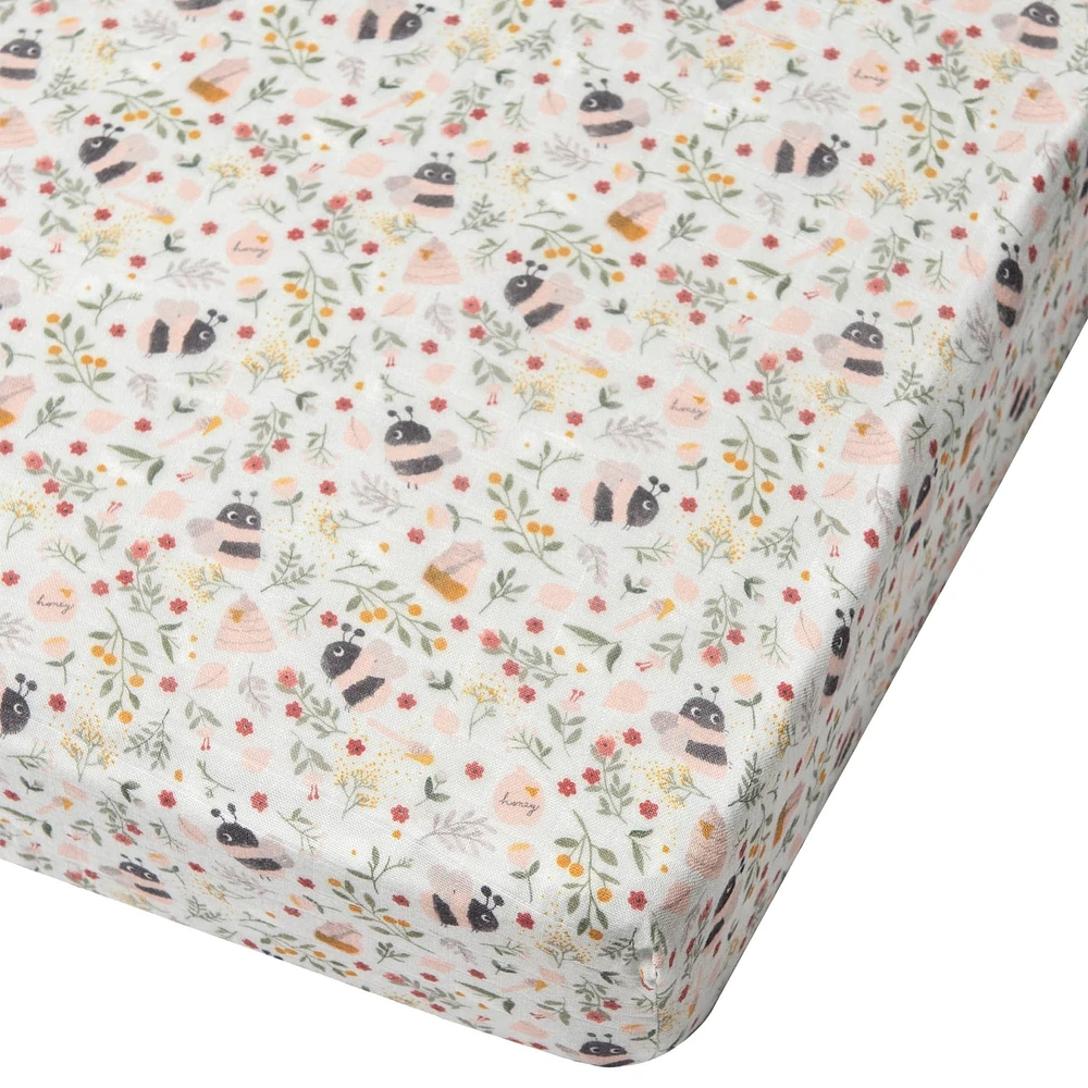Bamboo Muslin Fitted Crib Sheet