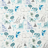 Bamboo Muslin Fitted Crib Sheet - Dinosaurs Begins