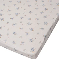 Bamboo Muslin Fitted Crib Sheet - Ditsy Floral