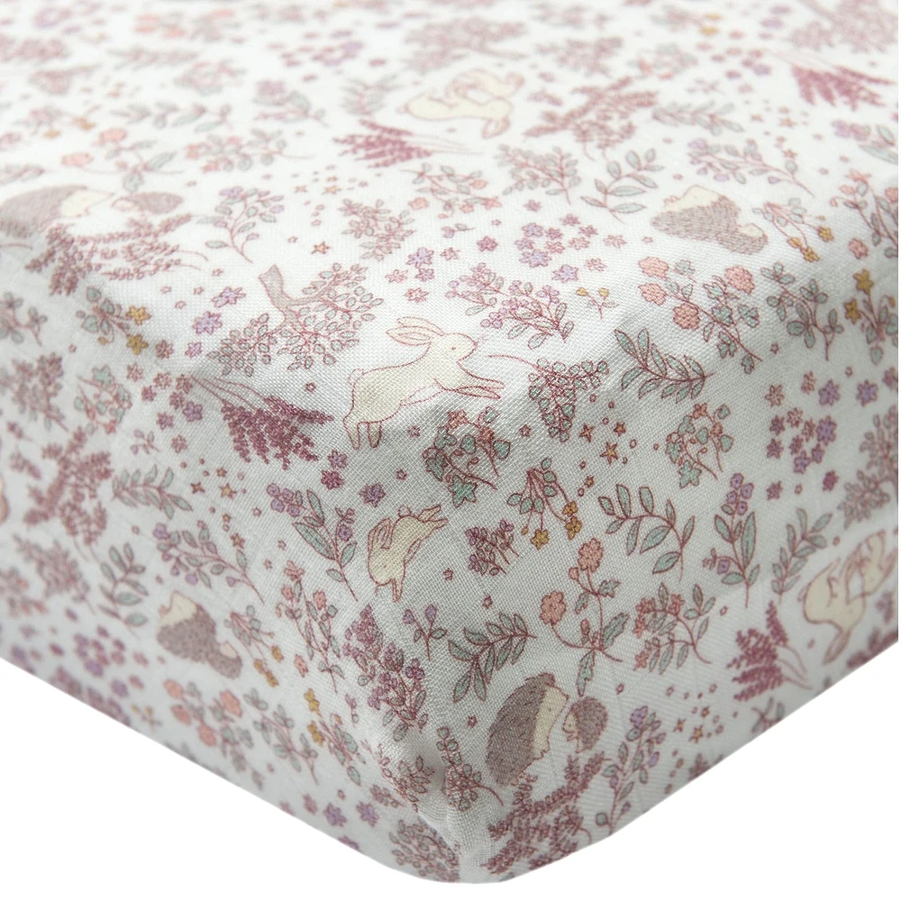 Bamboo Muslin Fitted Crib Sheet