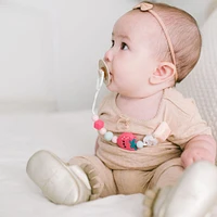Silicone Pacifier Clip - Strawberry