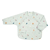 Bavoir Manches Longues Imperméable - Fleurs Oies
