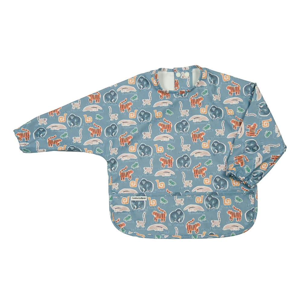 Long Sleeves Waterproof Bib - Jungle Forest