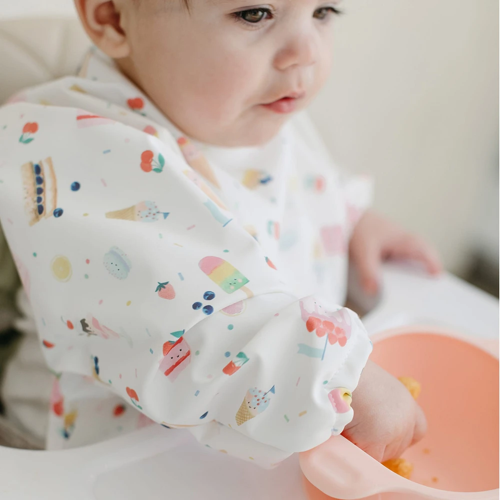 Long Sleeves Waterproof Bib - Sweet Treats
