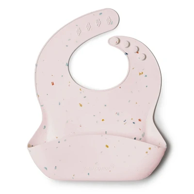 Silicone Bib - Confetti Blush