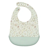 Silicone Bib - Hedgehog Forest