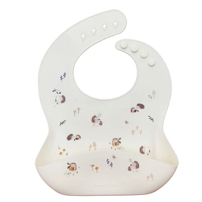 Silicone Bib - Hedgehogs