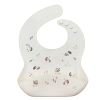 Silicone Bib - Hedgehogs