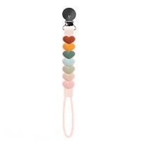 Silicone Pacifier Clip - Sweetheart Multi