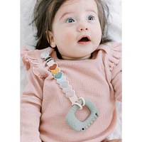 Silicone Pacifier Clip - Sweetheart Multi