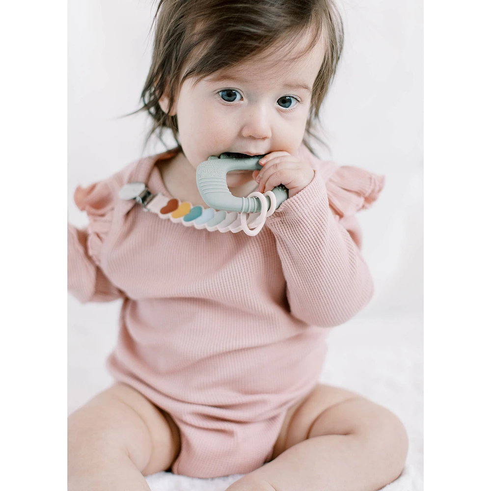 Silicone Pacifier Clip - Sweetheart Multi
