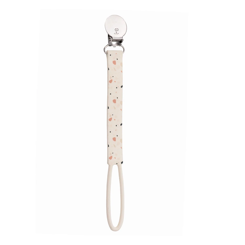 Silicone Pacifier Clip - Terrazo