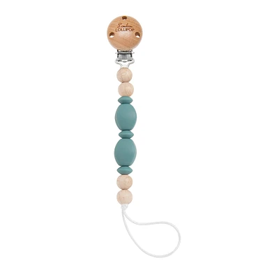 Attache-Suce en Silicone et Bois - Teal