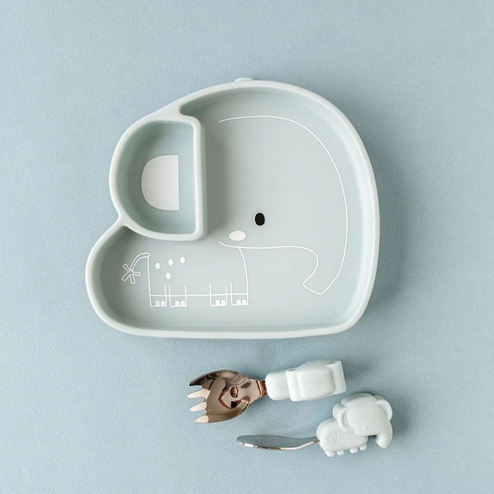 Silicon Snack Plate - Elephant