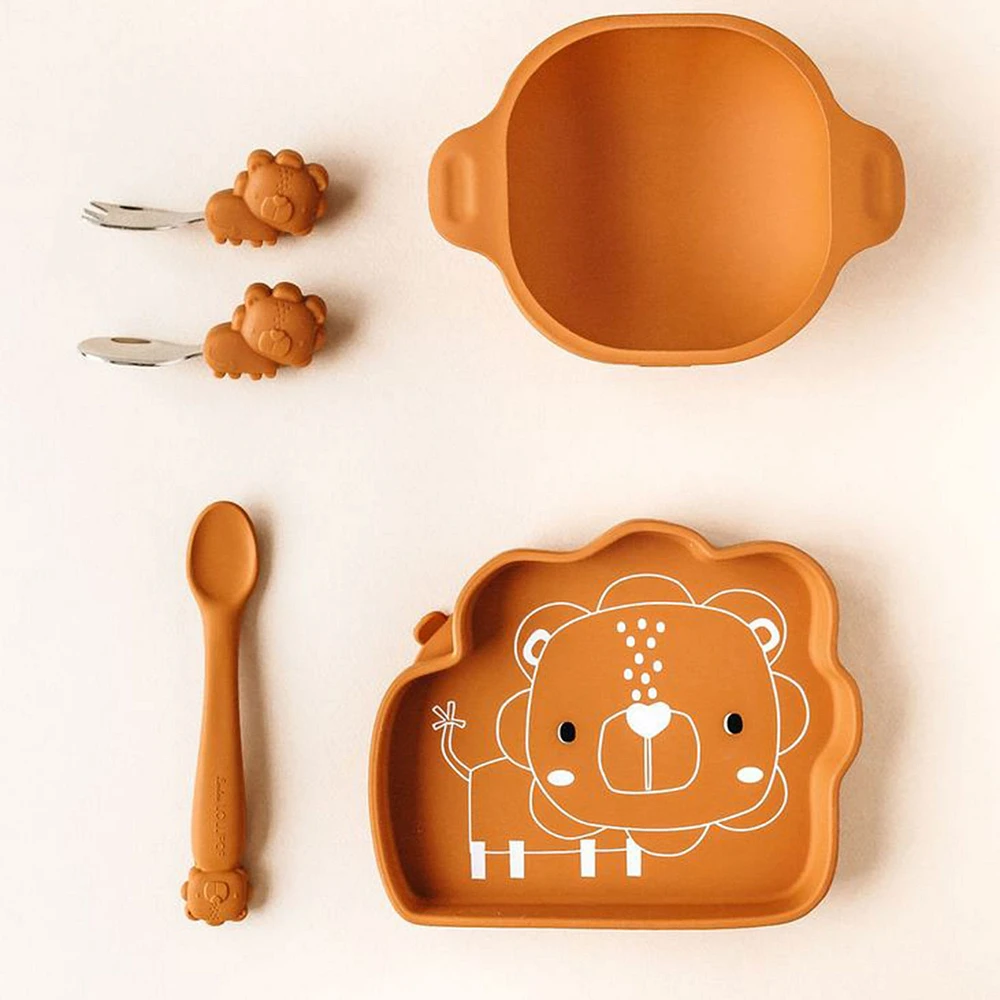 Assiette en Silicone - Lion