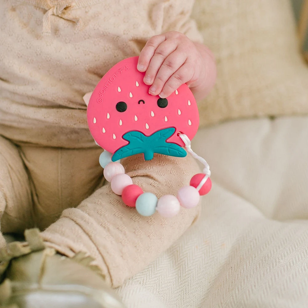Silicone Teether - Straberry