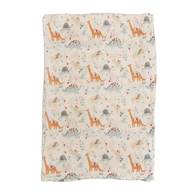 Couverture Mousseline Bambou - Baby Dinomite