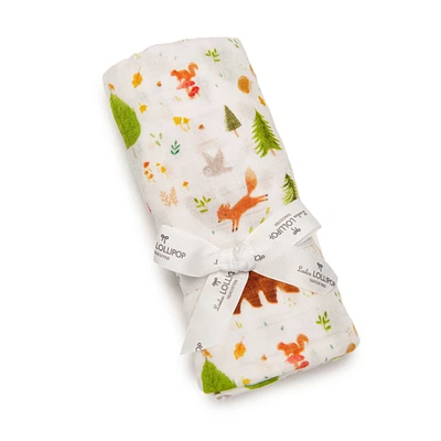 Couverture Mousseline Bambou - Amis de la Forêt
