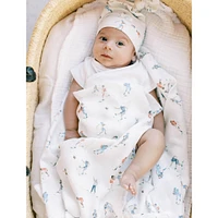 Bamboo Muslin Swaddle Blanket - Football