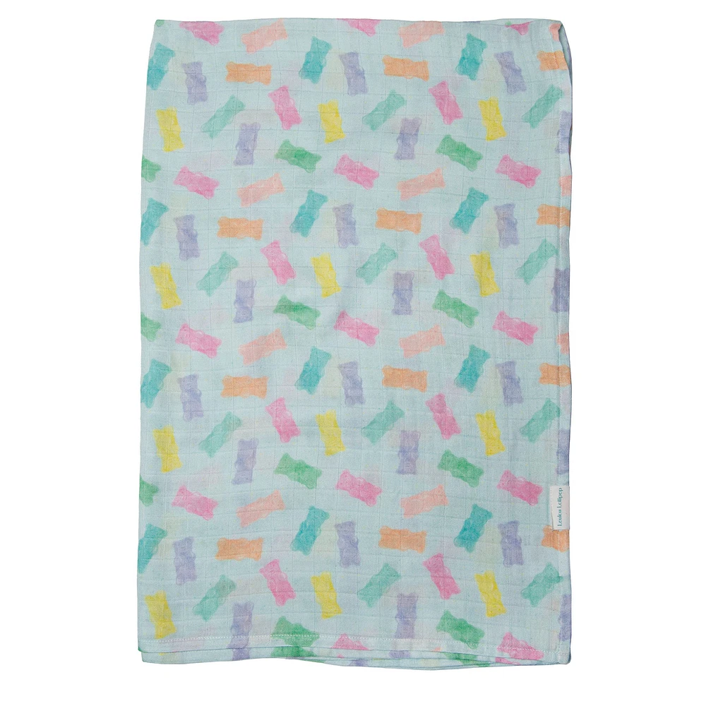 Couverture Mousseline Bambou - Gummy Bear