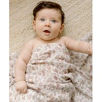 Bamboo Muslin Swaddle Blanket - Hedgehog Forest