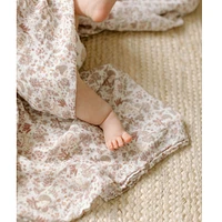 Bamboo Muslin Swaddle Blanket - Hedgehog Forest