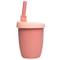 Kids Silicone Cup with Straw - Bunny