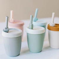 Kids Silicone Cup with Straw - Bunny