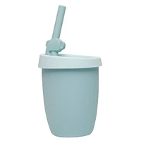 Gobelet en Silicone avec Couvercle et Paille - Éléphant