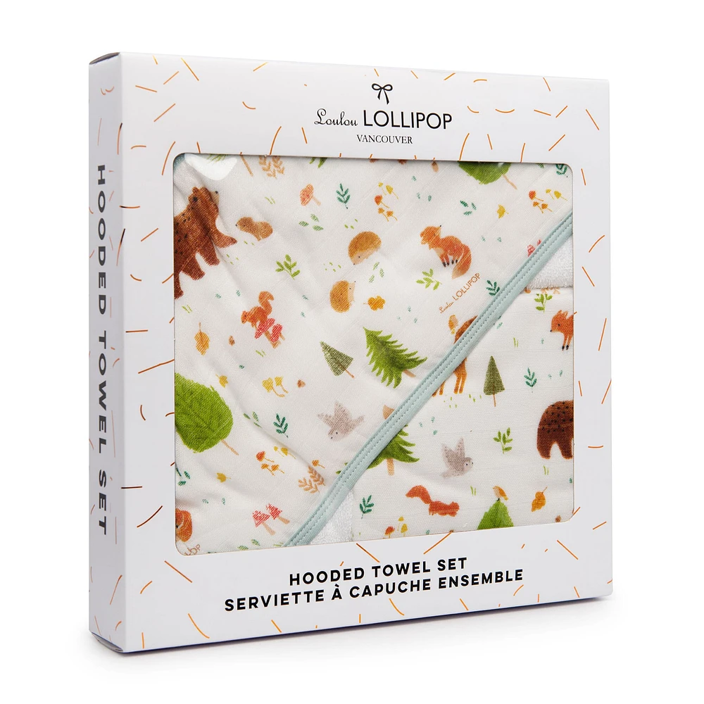 Hooded Towel Set - Forest Friends